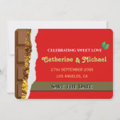 ユニークお洒落チョコおもしろい セーブザデート (正面)