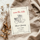 ユニークお洒落手引き結婚の セーブザデート