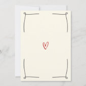 ユニークお洒落手引き結婚の セーブザデート (裏面)