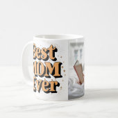ユニークかわいらし最高のタイポグラフィママ コーヒーマグカップ (正面左)