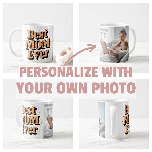 ユニークかわいらし最高のタイポグラフィママ コーヒーマグカップ