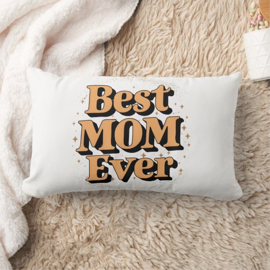 ユニークかわいらし最高のタイポグラフィママ ランバークッション (ブランケット)