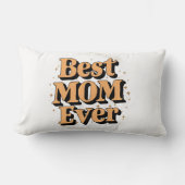 ユニークかわいらし最高のタイポグラフィママ ランバークッション (正面)