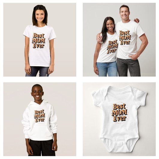 ユニークかわいらし最高のタイポグラフィママ Tシャツ