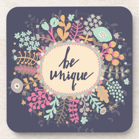 ユニークがあって下さい コースター (正面)