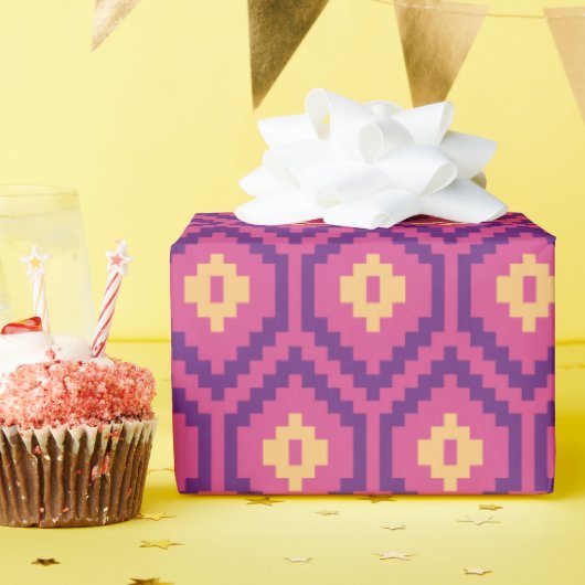 ユニークきらめくGeometric Gift Mother'S Day ラッピングペーパー (誕生日パーティー)