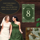 ユニークさびオレンジモダン色の部族模様 テーブルナンバー