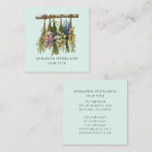 ユニークつる花 スクエア名刺 (正面/裏面)