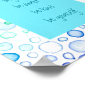 ユニークでいて、自分らしく。水彩ドット ポスター (角)