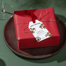 ユニークでおかしくて犬が大喜びの誕生日 ギフトタグ