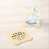 ユニークでおもしろいで自由な飲み物は日付を救います ペーパーコースター (インサイチュ)