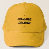 ユニークでおもしろいなトラック運転手の帽子 キャップ (正面)