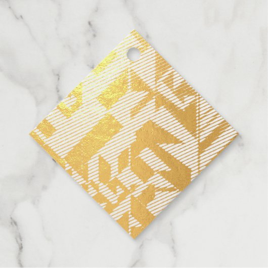 ユニークでかっこいい箔の贈り物 フェイバータグ (正面)