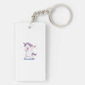 ユニークでかわいいユニコーンの軽く押えるキーホルダー キーホルダー (裏面)