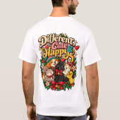 ユニークでかわいい幸せ Tシャツ (裏面)