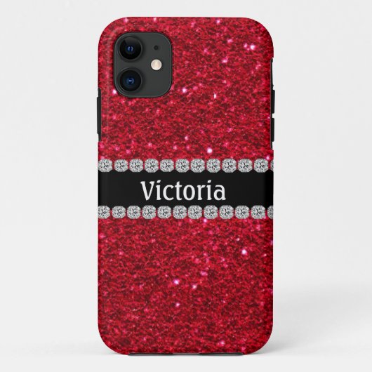 ユニークできらきら光るなルビー色の赤IPHONE 5の場合 Case-Mate iPhoneケース (裏面)