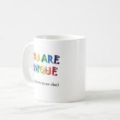 ユニークです コーヒーマグカップ (正面左)