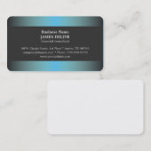 ユニークでエレガントで青い金属の財政のコンサルタント 名刺 (正面/裏面)