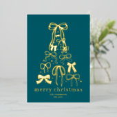 ユニークでエレガントなホリデー クリスマス ホリデー カード (立ち正面)