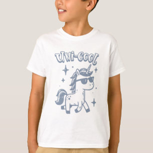 ユニークでクールなユニコーンの楽しいアート Tシャツ