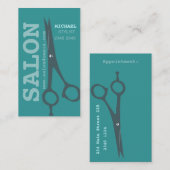 ユニークでモダンなはさみ 予約カード (正面/裏面)