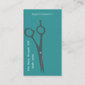 ユニークでモダンなはさみ 予約カード (裏面)