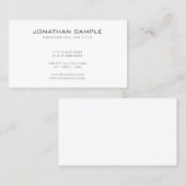 ユニークでモダンな最小主義の美しくクールな平野 名刺 (正面/裏面)