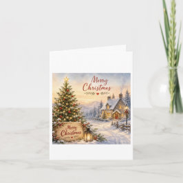 ユニークで伝統的なクリスマスカード カード