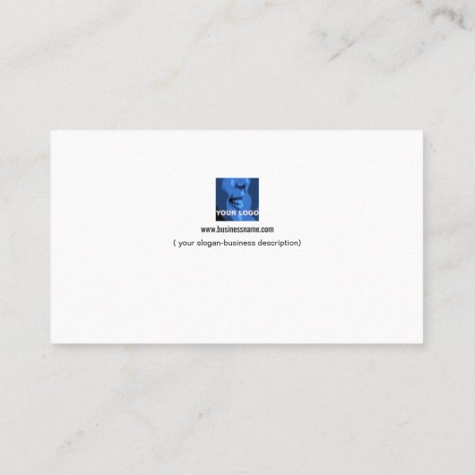 ユニークで悪賢く大きく芸術的なアイコンPRの名刺 名刺 (裏面)