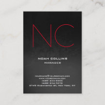 ユニークで明白でシンプルな灰色の黒く赤いモノグラム