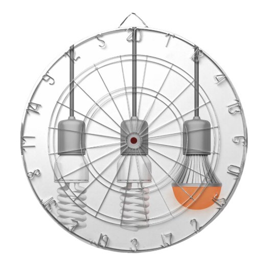 ユニークで白熱［赤熱］光を放つなLEDライト ダーツボード (正面)
