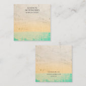 ユニークで芸術的なシックなジュエリービジネス スクエア名刺 (正面/裏面)