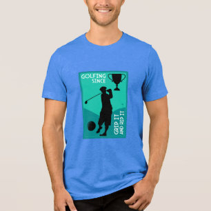 ユニークで面白いビンテージゴルフギフト トライブレンドTシャツ
