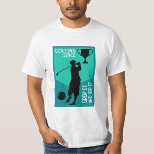 ユニークで面白いビンテージゴルフギフト Tシャツ