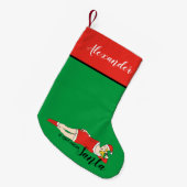 ユニークで面白い スモールクリスマスストッキング (正面 (吊り時))