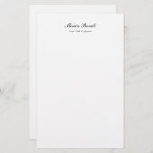 ユニークで驚くべきプロフェッショナルなデザインのビジネス 便箋 (正面/裏面)