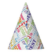 ユニークと特別な21歳の誕生日パーティーギフト パーティーハット (裏面)