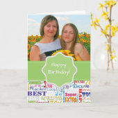 ユニークと特別70歳の誕生日パーティギフト カード (黄色い花)