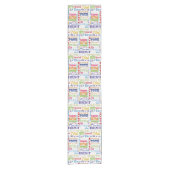 ユニークと特別70歳の誕生日パーティギフト ショートテーブルランナー (正面)