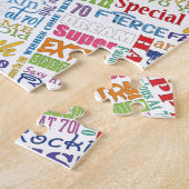 ユニークと特別70歳の誕生日パーティギフト ジグソーパズル (側面)