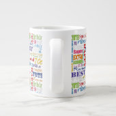 ユニークと特別70歳の誕生日パーティギフト ジャンボコーヒーマグカップ (裏面)