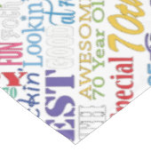 ユニークと特別70歳の誕生日パーティギフト テーブルクロス (アングル)