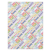 ユニークと特別70歳の誕生日パーティギフト テーブルクロス (正面)