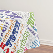 ユニークと特別70歳の誕生日パーティギフト テーブルクロス (インサイチュ)