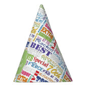 ユニークと特別70歳の誕生日パーティギフト パーティーハット (右)