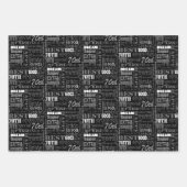 ユニークと特別70歳の誕生日パーティギフト ラッピングペーパーシート (正面3)