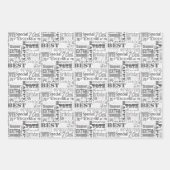 ユニークと特別70歳の誕生日パーティギフト ラッピングペーパーシート (正面2)