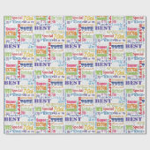 ユニークと特別70歳の誕生日パーティギフト ラッピングペーパー (フラット)