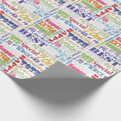 ユニークと特別70歳の誕生日パーティギフト ラッピングペーパー (角)