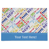 ユニークと特別70歳の誕生日パーティギフト ラージペーパーバッグ (正面)